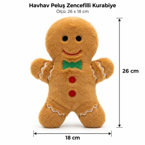 Gingerbread Plush Dog Toy - 3