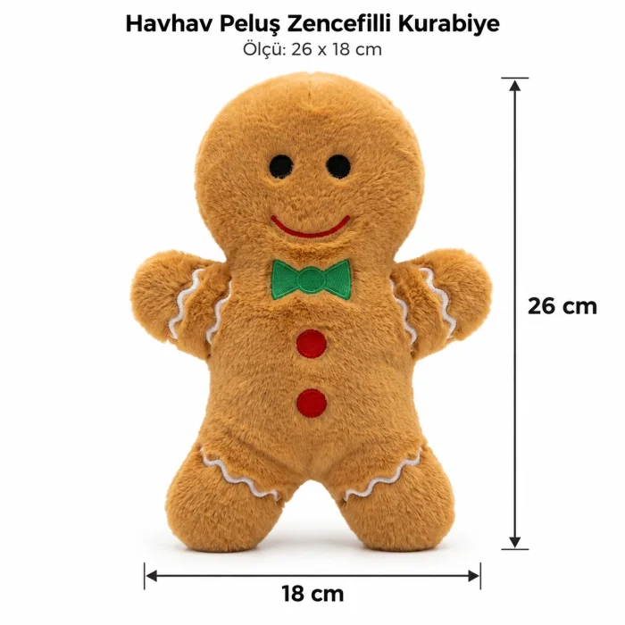 Gingerbread Plush Dog Toy - 3