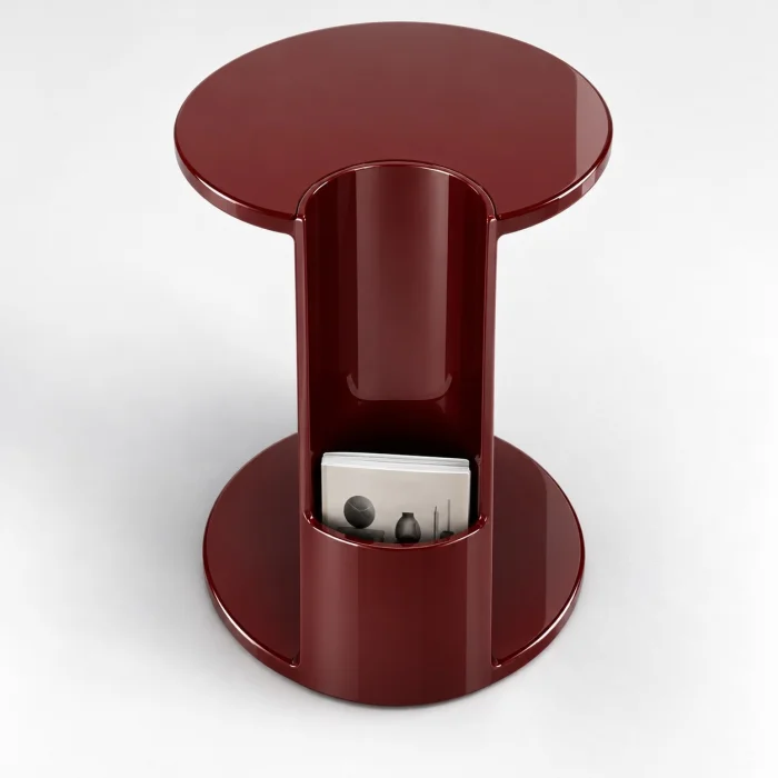 Merry Burgundy C Side Table - 2