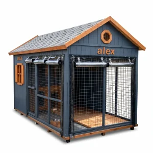 Alex Wooden Dog House - 1