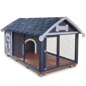 Fox Wooden Dog Cabin - 1
