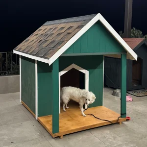 Guji Wooden Dog Cabin - 2