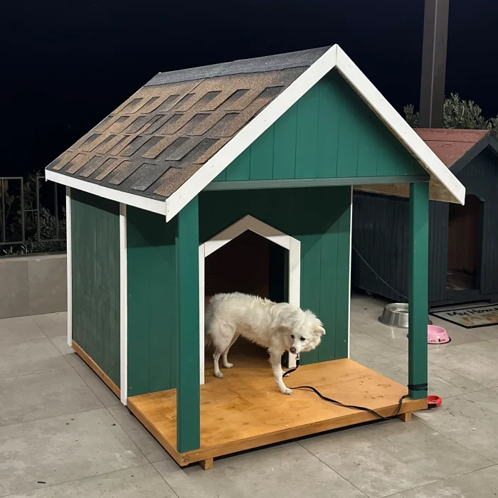 Guji Wooden Dog Cabin - 2