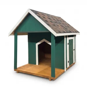 Guji Wooden Dog Cabin - 1