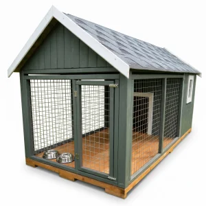 Milo Wooden Dog Kennel - 1