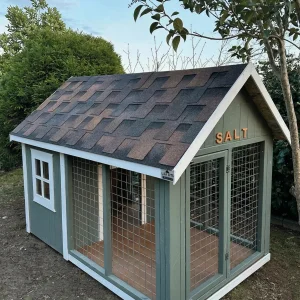 Salt Wooden Dog Kennel - 2
