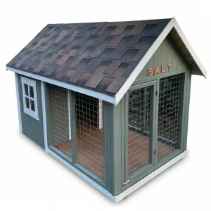 Salt Wooden Dog Kennel - 1