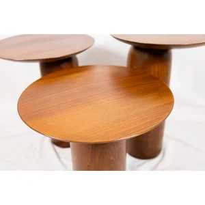Forma Mushroom Shaped Wooden Side Table Set - 25