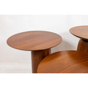 Forma Mushroom Shaped Wooden Side Table Set - 27