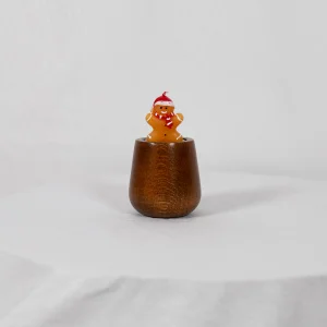 Kıvıl Masif Wooden Christmas Figure Candle Holder and Candle - 2