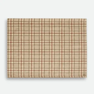 Checkered Brown Placemat Set of 2