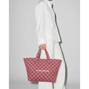 Checkerboard Gabardine Shoulder Bag - 2