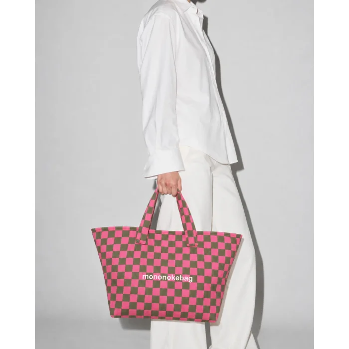 Checkerboard Gabardine Shoulder Bag - 2