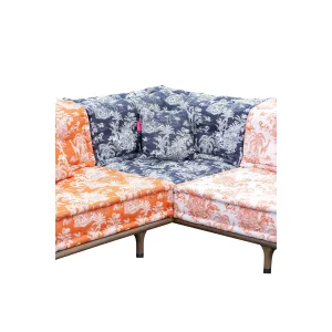 Majorella Navy-Blue & Orange Bahçe Oturma Grubu - 7