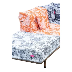 Majorella Navy-Blue & Orange Bahçe Oturma Grubu - 8