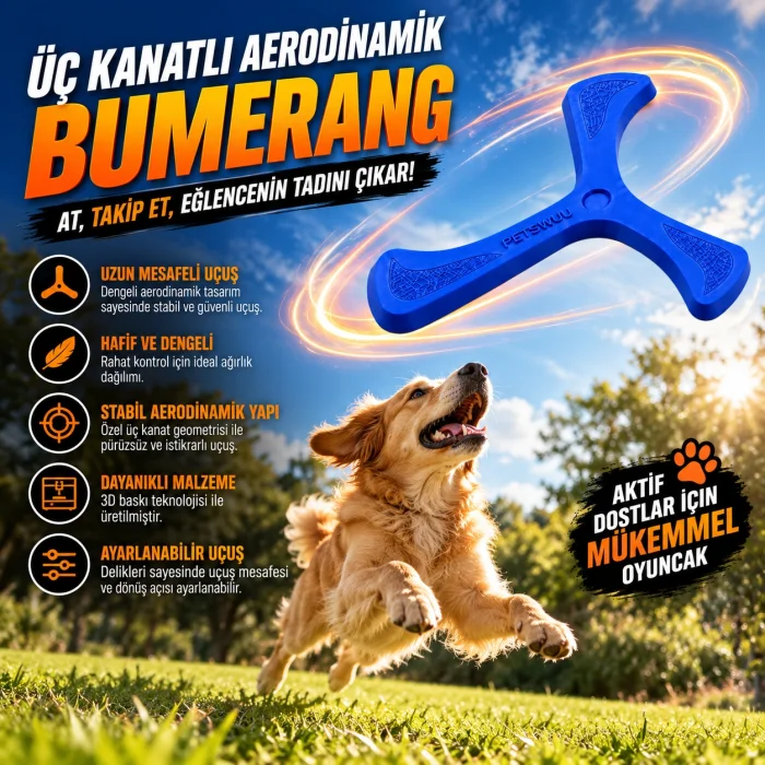Aerodynamic Dog Boomerang Toy - 3