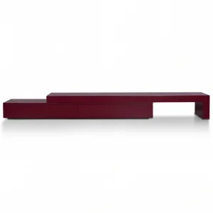 Lorene Adjustable Lacquer TV Unit & Console - 2