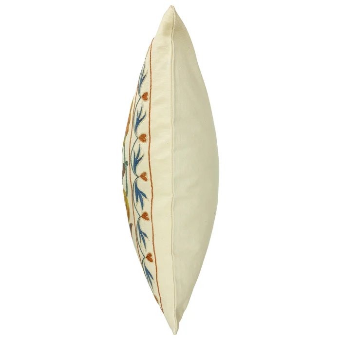 Ardes Flower Embroidered Silk Pillow Case - 3
