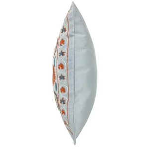 Koral Silk Embroidered Cushion - 2