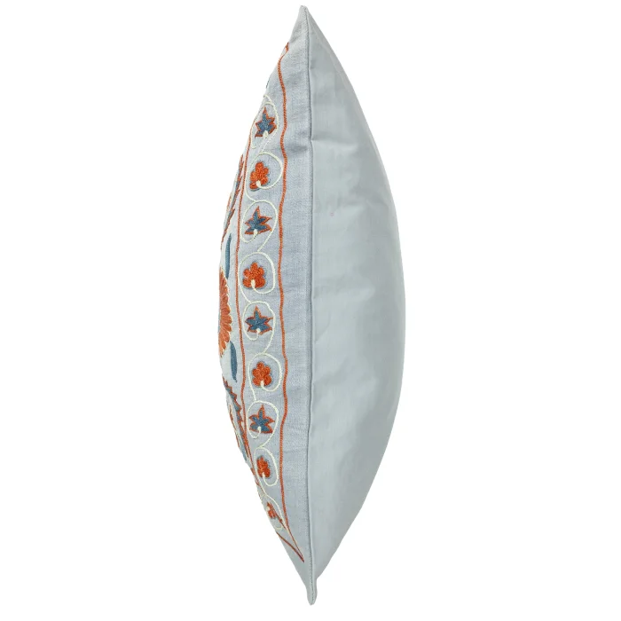 Koral Silk Embroidered Cushion - 2