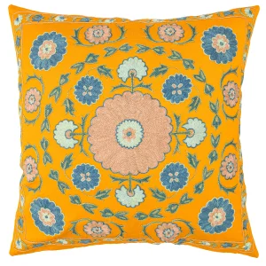 Neris Decorative Silk Suzani Pillow - 1