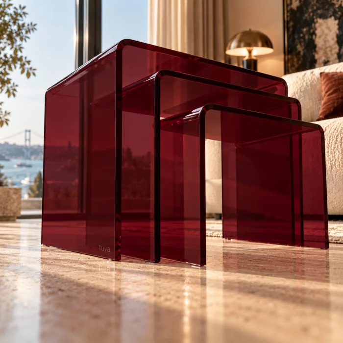 Zygon Acrylic Nesting Table Set · Velvet - 11