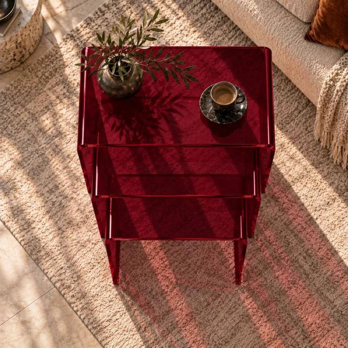 Zygon Acrylic Nesting Table Set · Velvet - 9