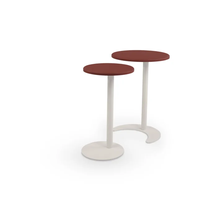 Trio Terracotta and White Nesting Table Set - 2