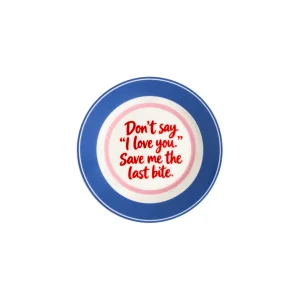 Last Bite Blue Porcelain Plate - 1