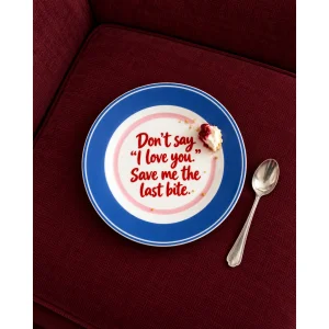 Last Bite Blue Porcelain Plate - 3