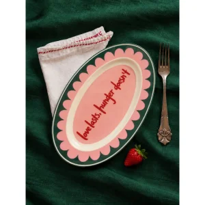 Love Leftovers Porcelain Oval Serving Plate - 3