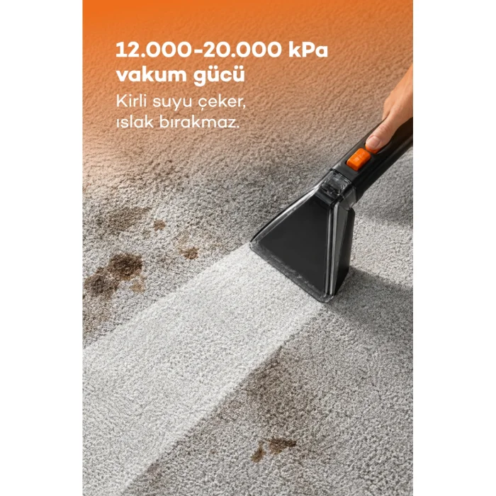 Premium 1600W 20Kpa 120°C Steam Sofa and Carpet Cleaning Machine Vacuum Stain Remover - 6