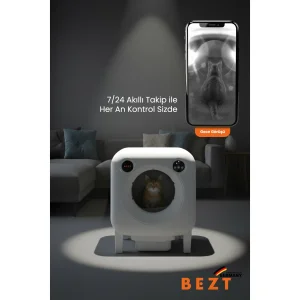 Smart Cat Pro Kameralı Otomatik Akıllı Kedi Tuvaleti - 4