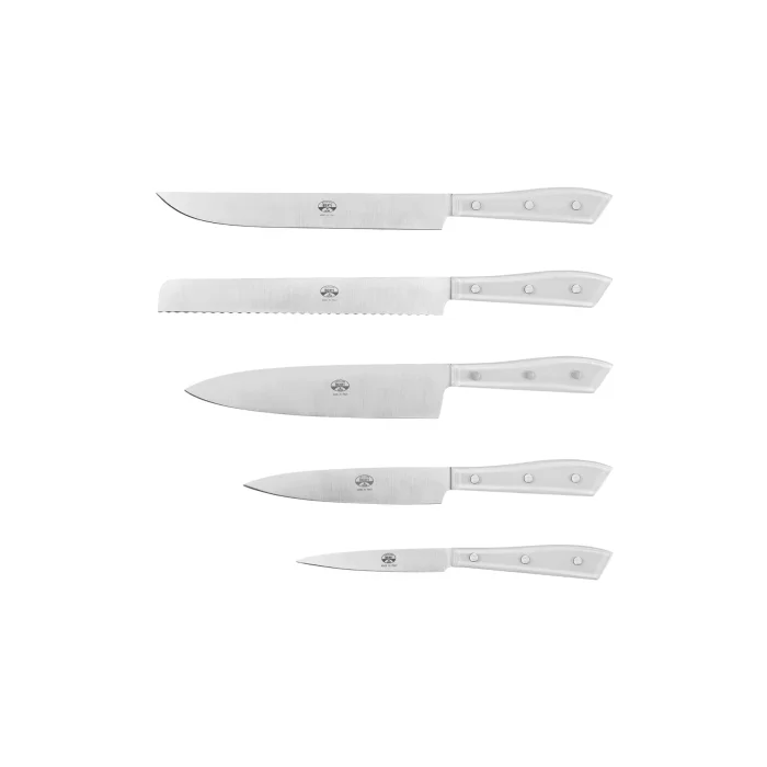 Compendio Series 5-Piece Knife Set - White - 2
