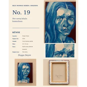 Blue Woman Series Amazons No.19 Resim - 2