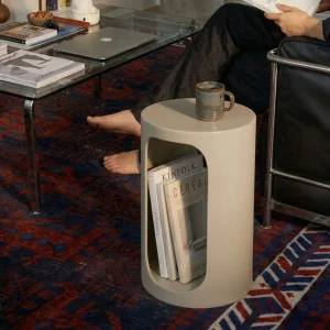 Halo Beige Side Table - 2