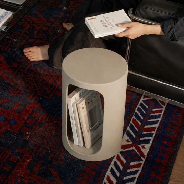 Halo Beige Side Table - 4