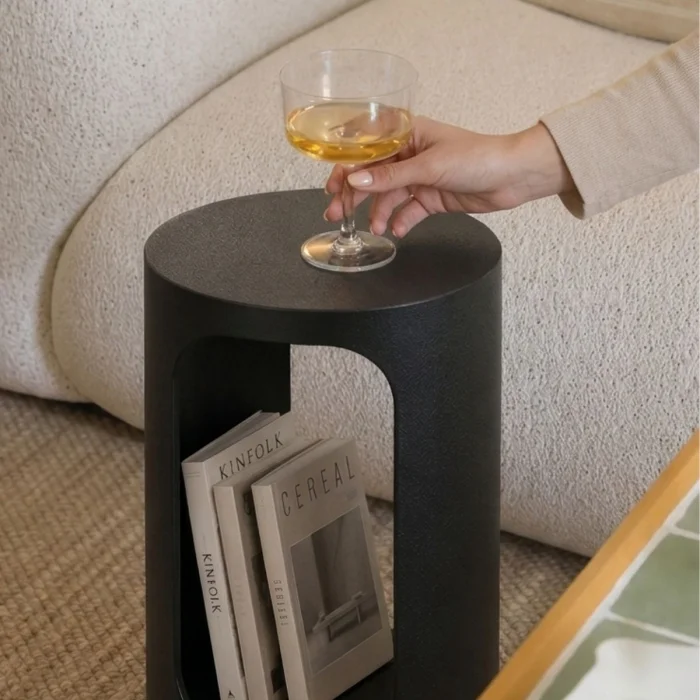 Halo Black Side Table - 3