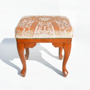 Michelle Handmade Wooden Leg Stool - 2