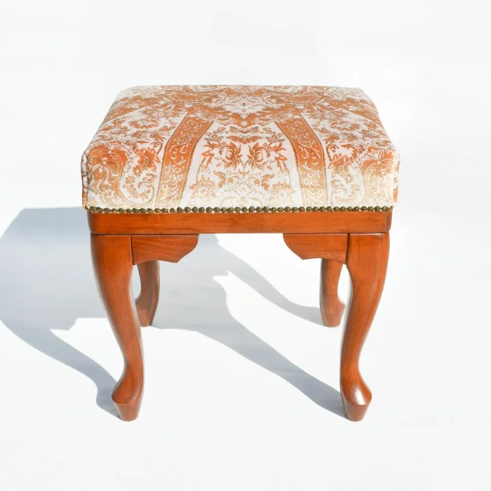 Michelle Handmade Wooden Leg Stool - 2