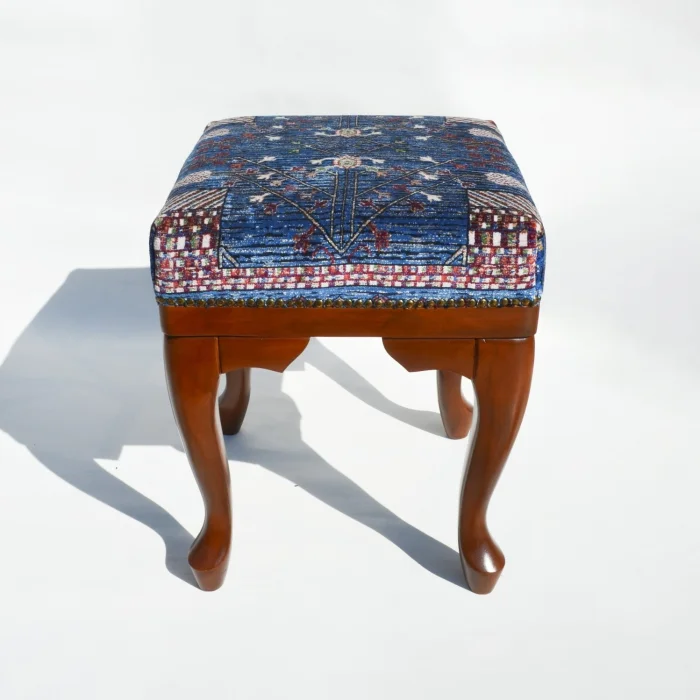 Michelle Handmade Wooden Leg Stool - 2