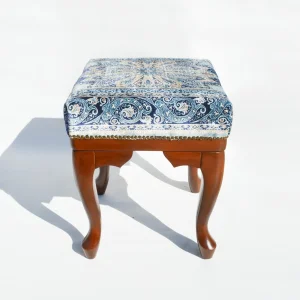 Michelle Handmade Wooden Leg Stool - 2