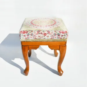 Michelle Handmade Wooden Leg Stool - 2