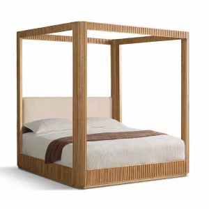 Aureon Wooden Canopy Bed - 1