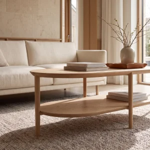 Aven Wooden Coffee Table - 3