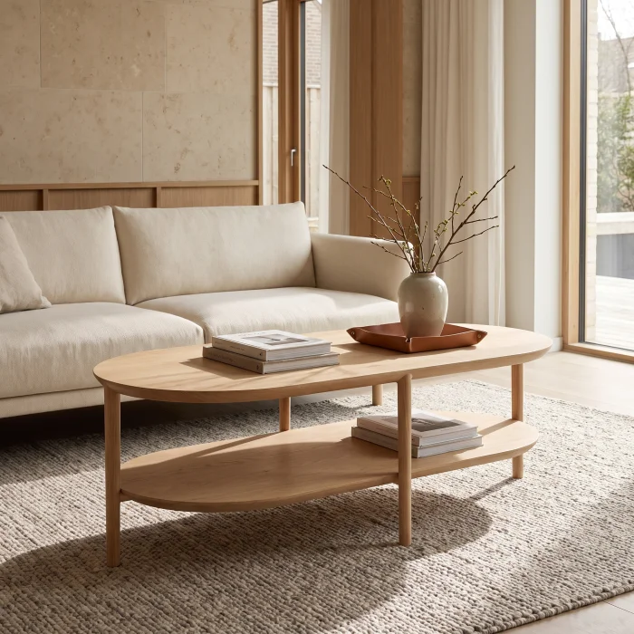 Aven Wooden Coffee Table - 2
