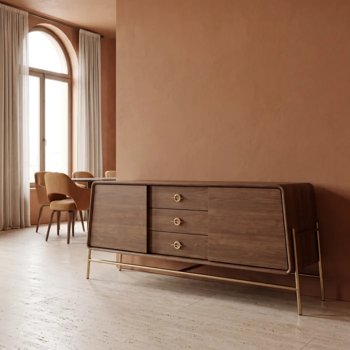 Belvaris Walnut Console - 3