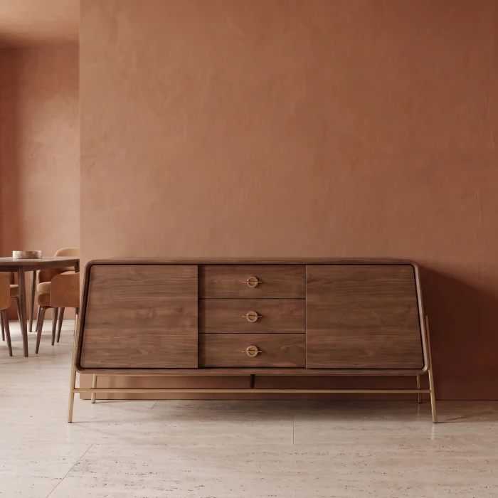 Belvaris Walnut Console - 2