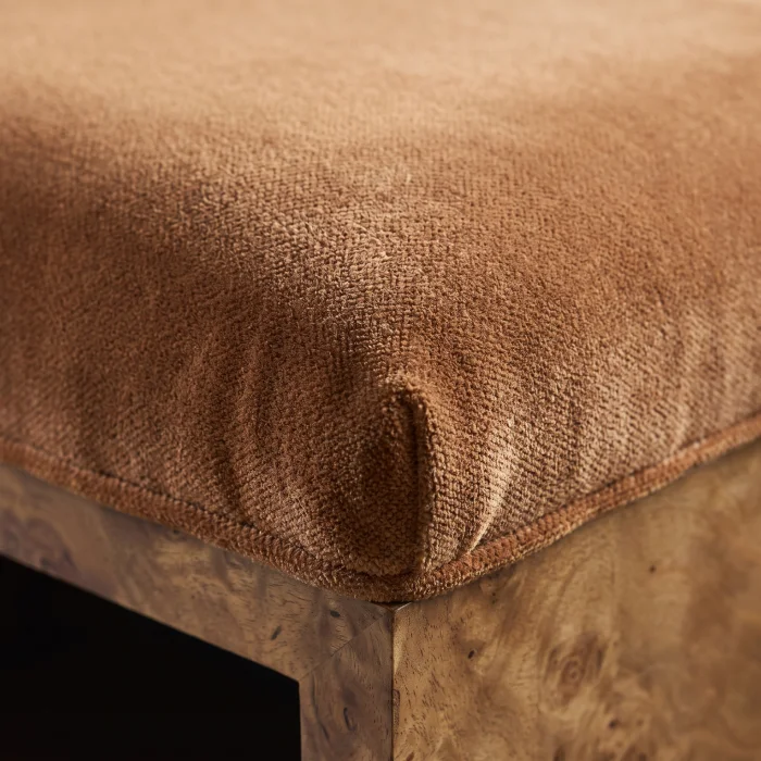 Bravello Wooden Pouf - 5