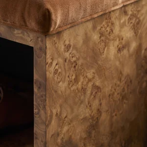 Bravello Wooden Pouf - 4